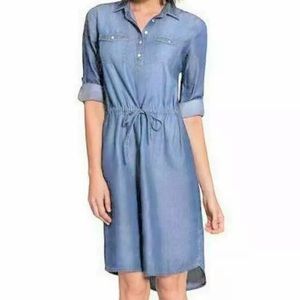 Gloria Vanderbilt Women's Ashleigh Denim Dress Light Blue Rimini Wash
Size: S